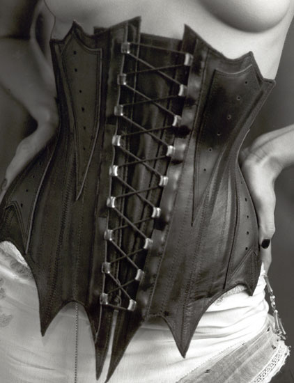 Manuel Albarran Berta Sesé  corsettery  fetish leather vintage