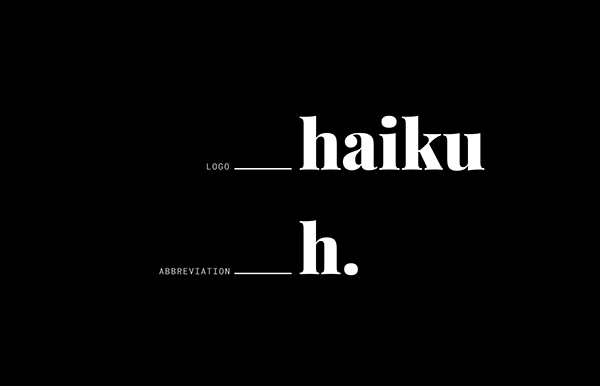 Visual Identity for Haiku Design House