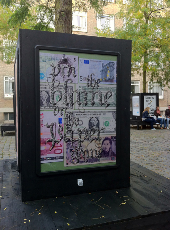 poster  Pins  money  me studio  amsterdam type