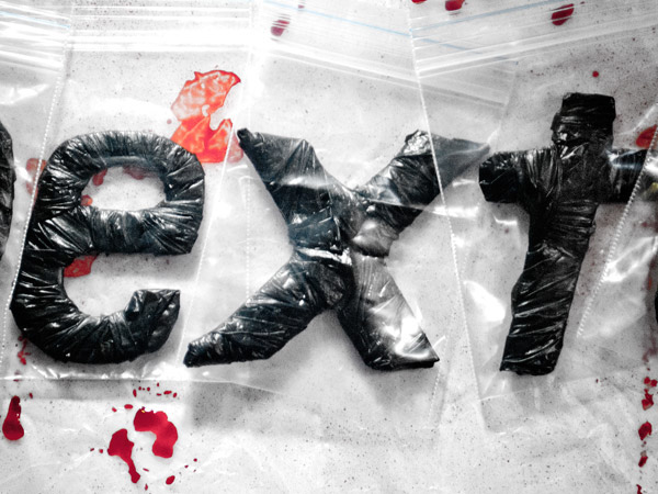 dexter Dexter Morgan series Serie tv Cabezote blood blood splatter bags crime scene murder kill asesino Bolsas escena del crimen crimen cadaver