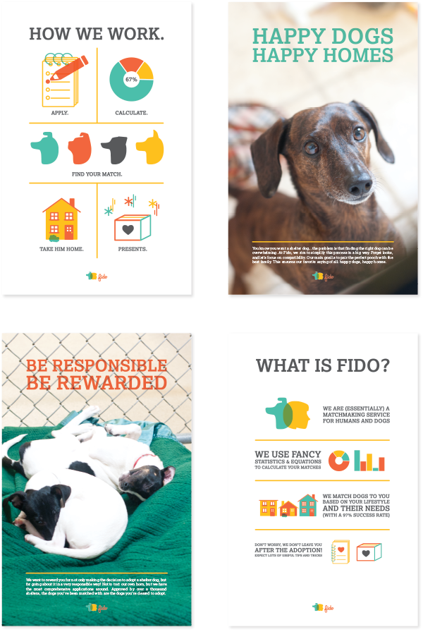 fido  dog  woof  adoption  service  shelter  pooch  puppy  humane society matchmaker  senior Project final Website identity