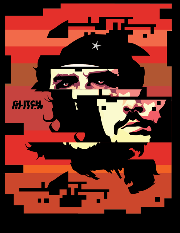 Kazu Livingstone Che Guevara hasta la revolution tutorial Glitch Techniques vector