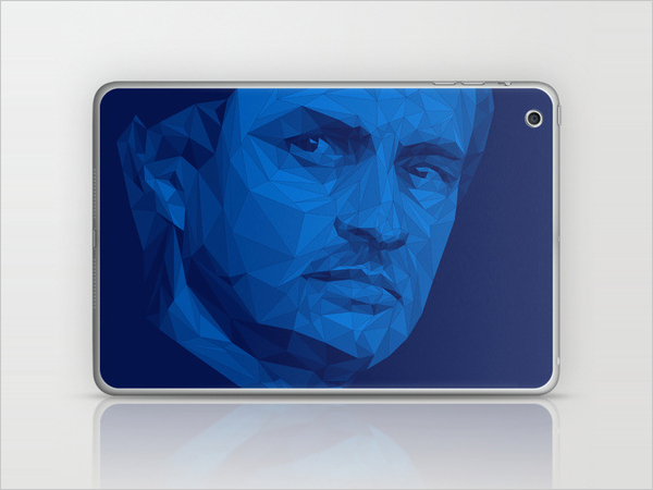 poly Low Poly Duotone flat sport football manager mourinho mobile tablet Laptop Sportswear Chelsea blue White