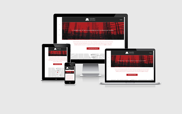 Amara Corporate Identity business card company profile Website Design corporate photography Responsive Design