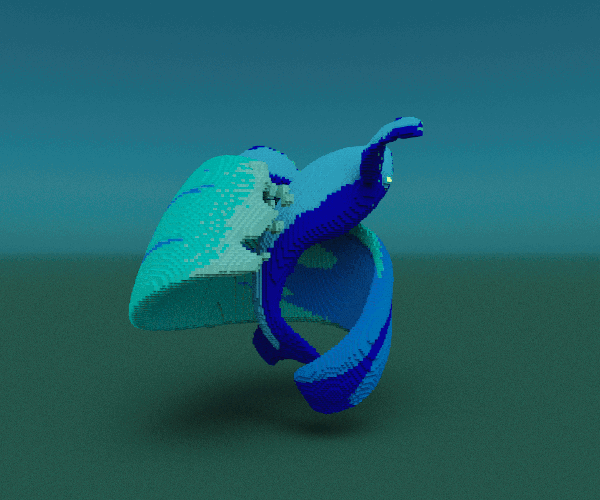 3D blender Magicavoxel metaverse voxelart voxelartist vr