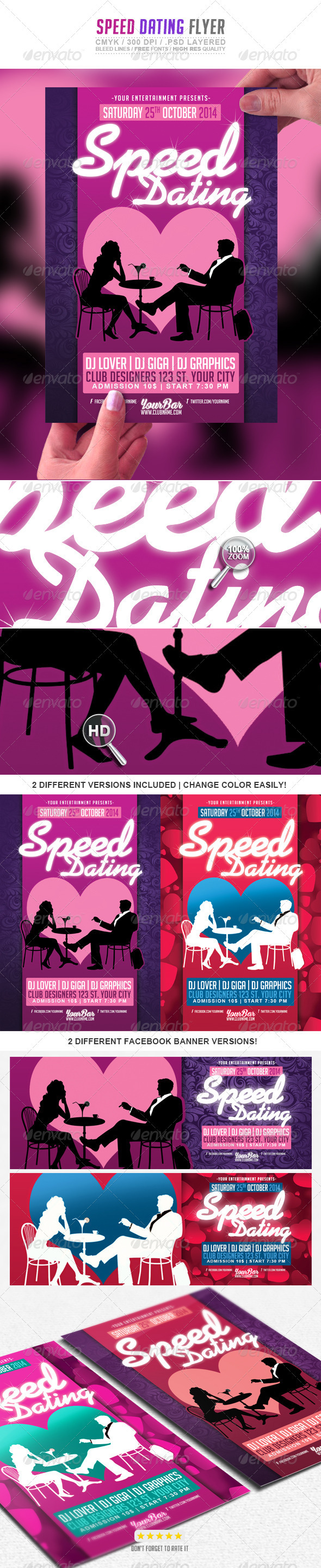 Love valentine valentines Speed Dating Event giga template graphicriver free freebies psd template flyer pink best author st valentine