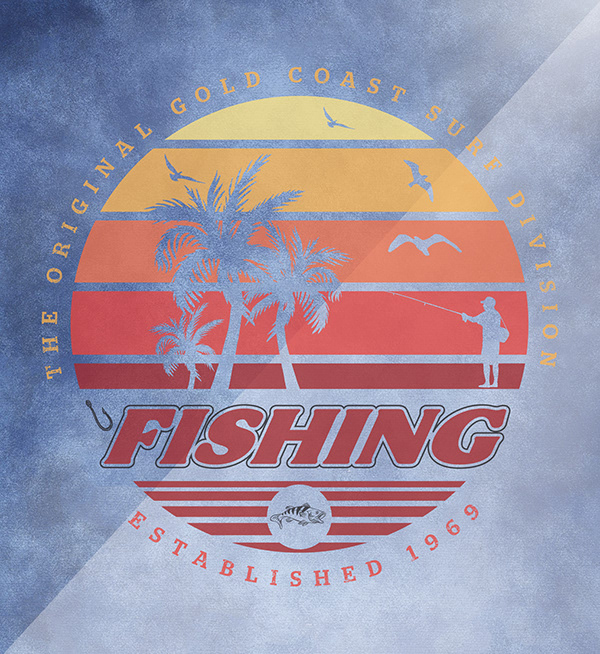The Original Gold Cast FISHING T-shirt Design