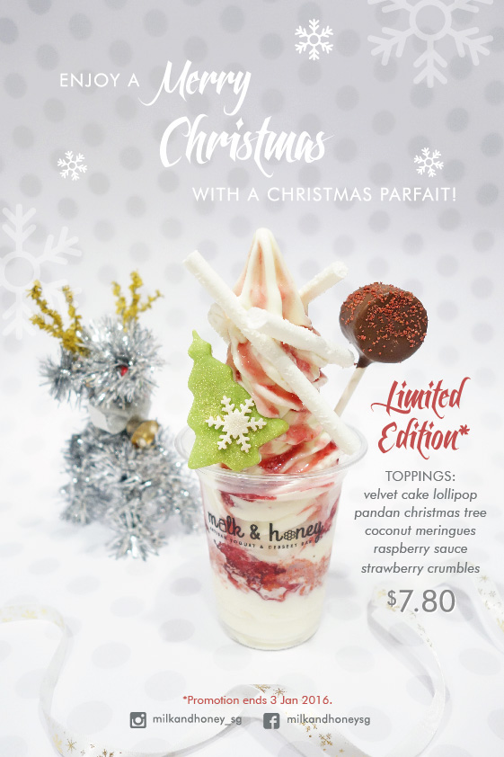 Milk and Honey yogurt dessert editorial publication print menu logo collaterals poster Name card