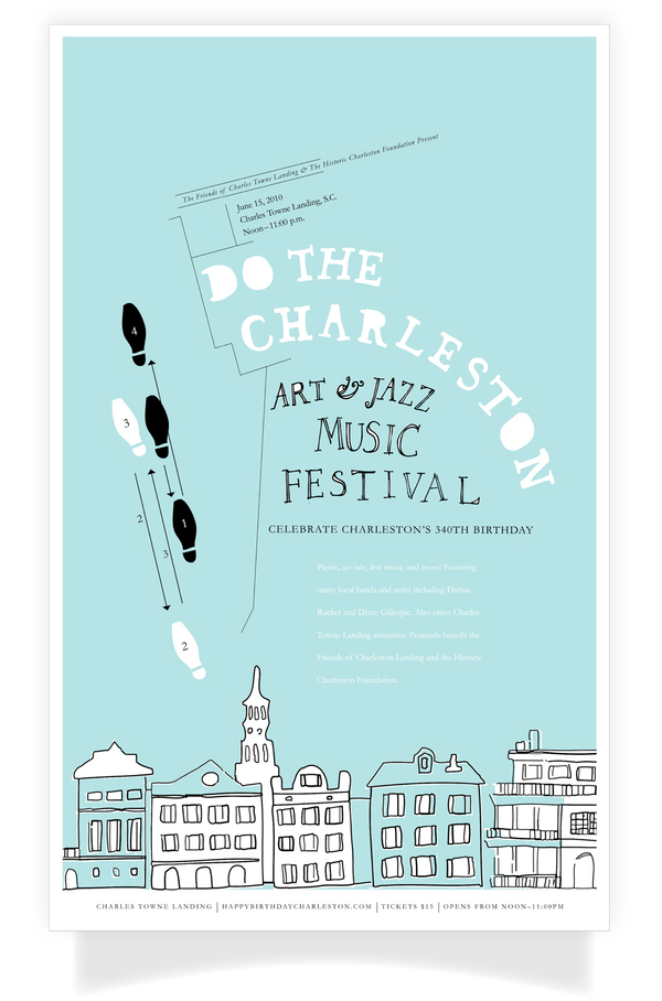 charleston poster Birthday Jazz and Music Festival celebration maryland institute college of art MICA