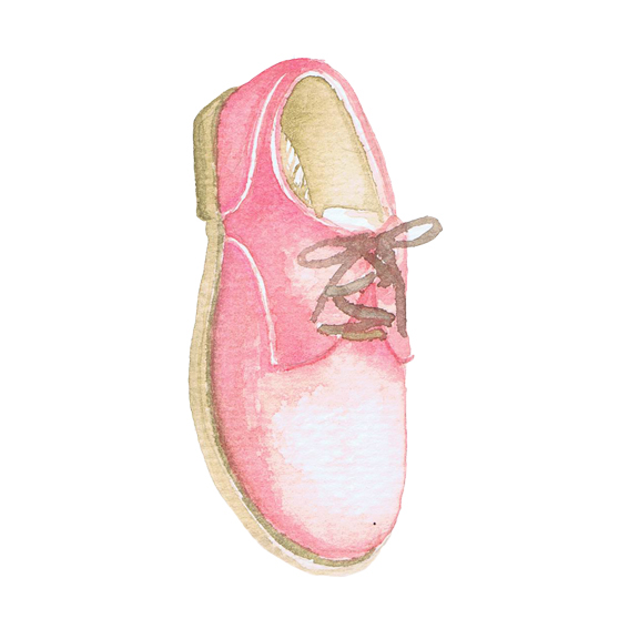 shoes watercolor Style manual