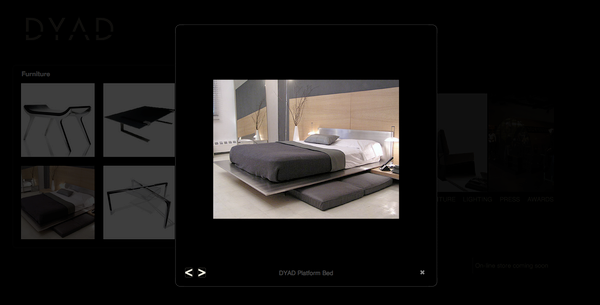 Adobe Portfolio furniture