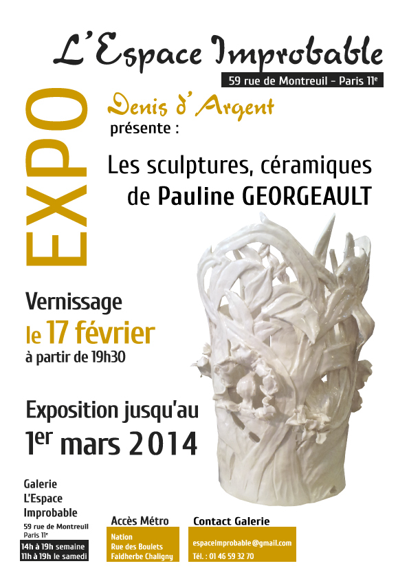 Exposition de sculptures sculpture expo Exhibition  exposition Pauline Georgeault Mamee Marie-Aimée Palay-Couble