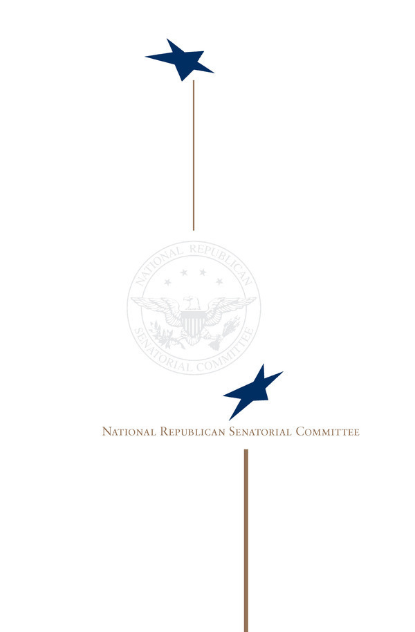 folder letterhead National Republican Senatorial committee map envelope stair-step inserts