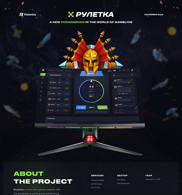 RULETKA — Online Gaming x Website Design