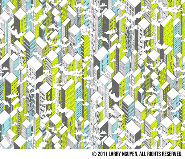 city  pattern  urban surface design  Africa  Asia  larry nguyen textile surface Los Angeles geometric  repeat  rapidograph Patterns