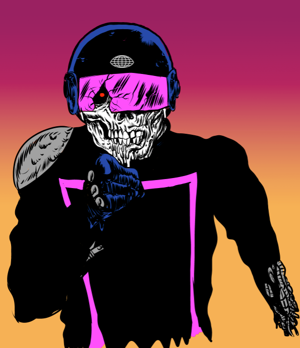 comics metal skull rider WWE