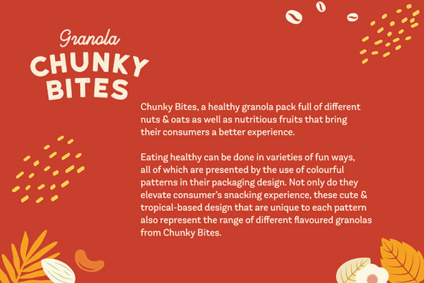 【CHUNKYBITES Granola】- Packaging Design
