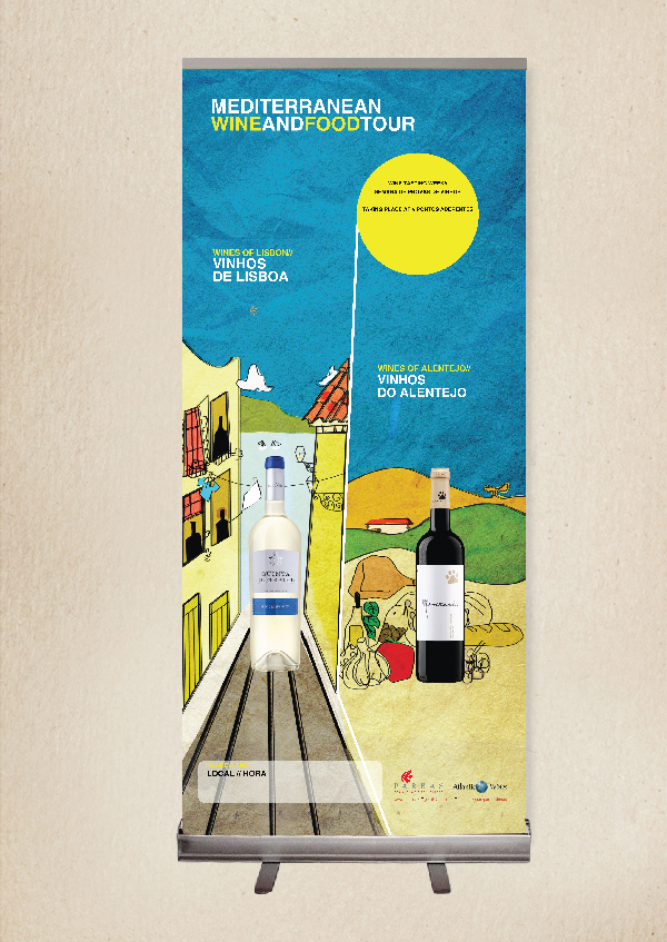 Algarve wine vinho tour Roll Up banner cartaz publicidade alentejo lisboa