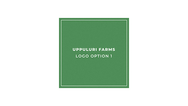 Uppuluri Farms Logo Design