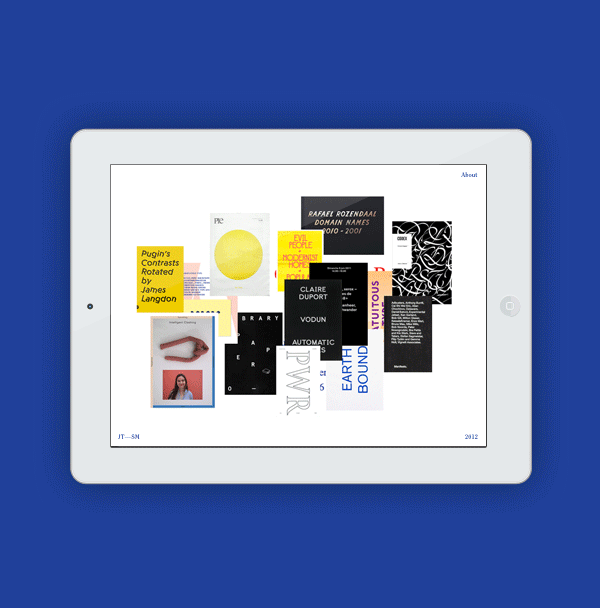 salon Curatorial design book Web interaction Layout print poster type