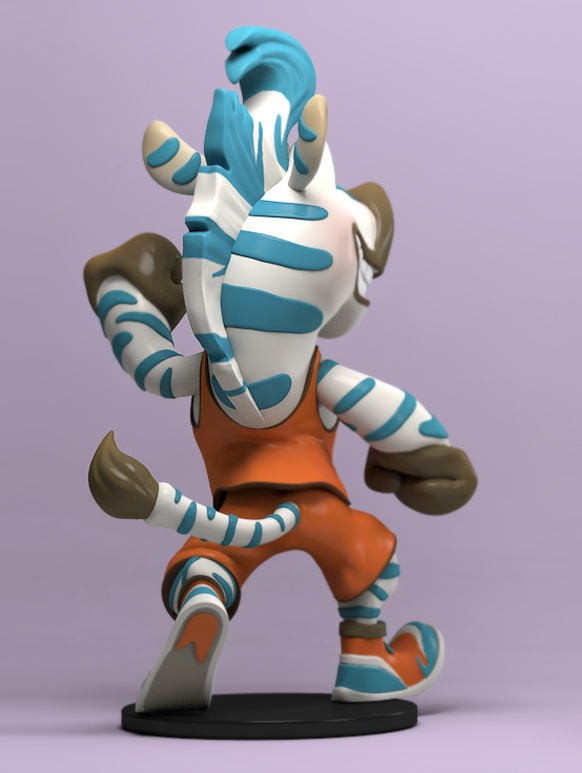 zebra Zbrush tutorial Sculpting  3D toy Character cartoon funny