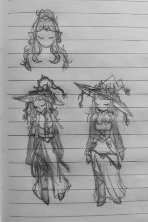 Character personagem design arte witch Bruxa purple