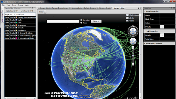virtual worlds visualization software video google earth bing maps Stakeholder Mapping enterprise diagnostics thom liggett