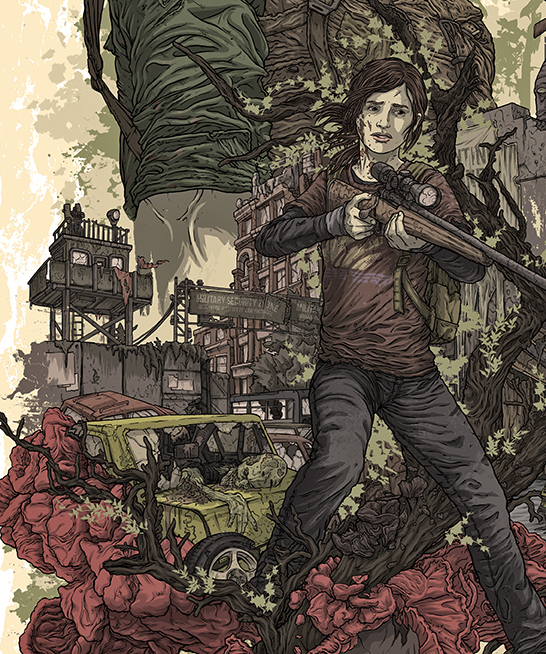 iaccarino  kid who draws last of us  Sony  Playstation Pax zombie apocalypse  girl bloody