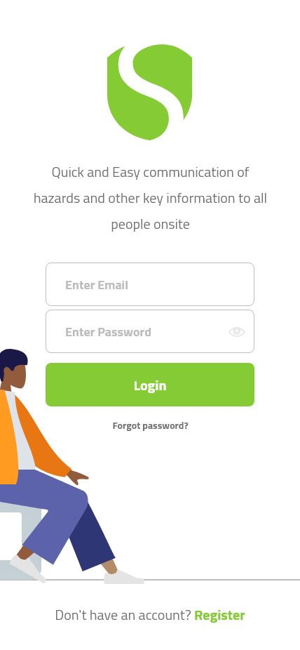 Logotype Mobile app safety security UI/UX