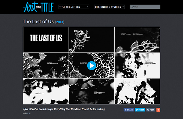 THE LAST OF US - Main Title Sequence