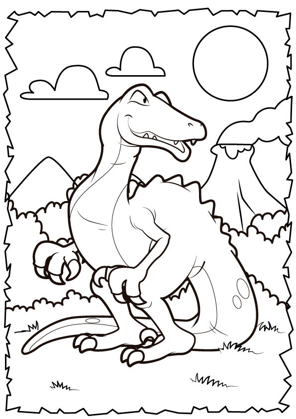 agustingrassi dinosaurs coloringpages vector dinos jagrassi cartoon