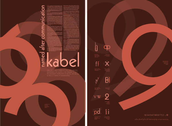 #kabel #typeface #fontstudy #posters #Design #typography