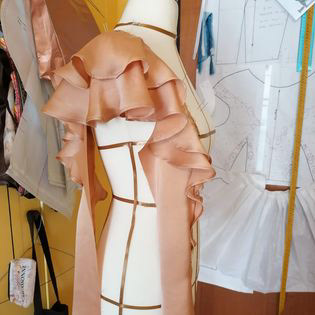 blouse brand clothing design dressmaking Fashion  patternmaking design Sample Garment  SILK