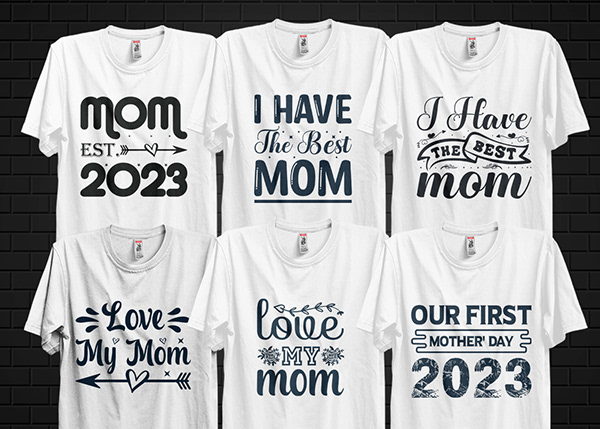 Mom Typography T-shirt Design