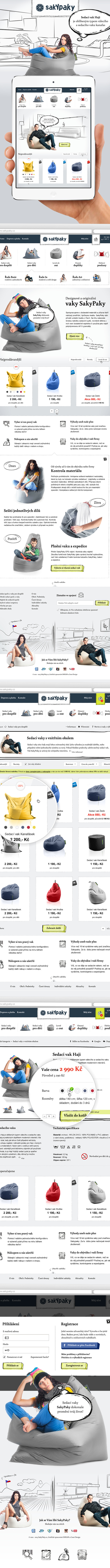 Web design Webdesign Czech cossi romankac cossidesign bag sitting sitting bag bags sakypaky furniture draw