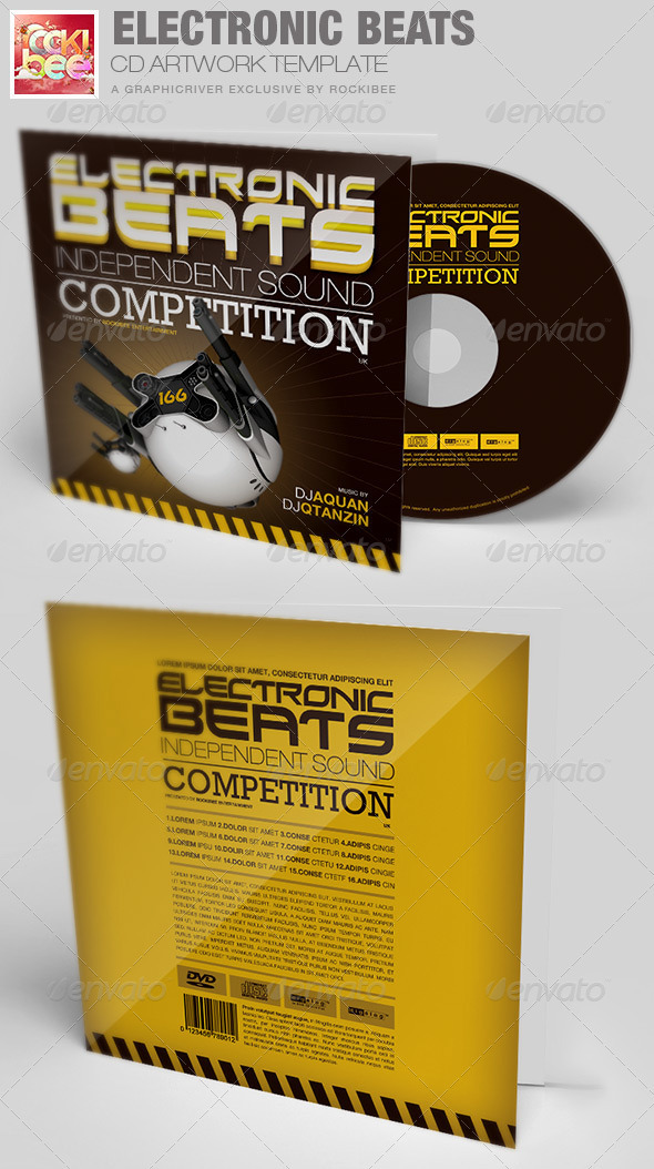 3D Robot Album release alternative beats cd club flyers concert cover deep demo dj Promotion dub step electronic