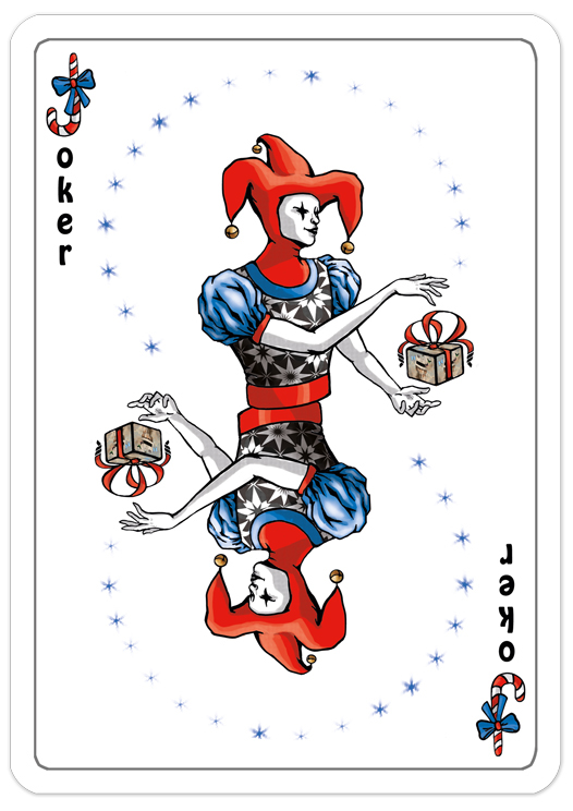 winter joker jester Fool card game card Game Card Christmas summer Ukulele