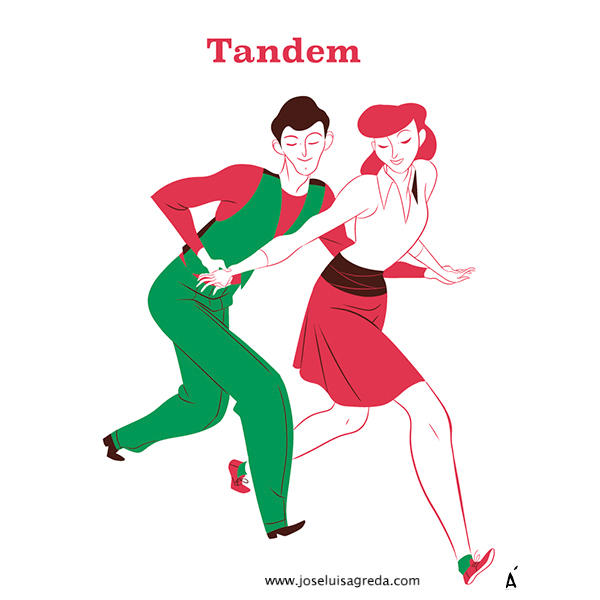 lindy hop risograph DANCE   baile swing Character