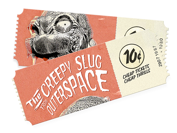 alien movie vintage Cinema poster Character monster 3D matcloud aliens Space  cosmos horror comics slug
