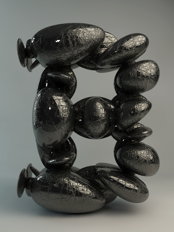 Txaber sculpture black
