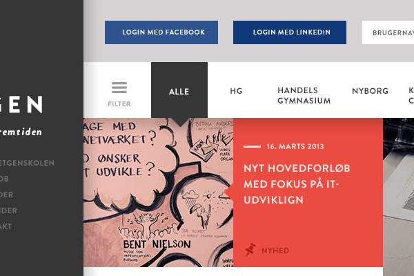 tietgen skolen Web design Morten lybech grid Responsive tablet