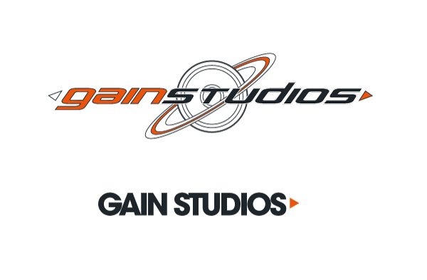 music services logo brochure folder vinyl brand identity brand restyle triangle Gain studios gain studios rebranding