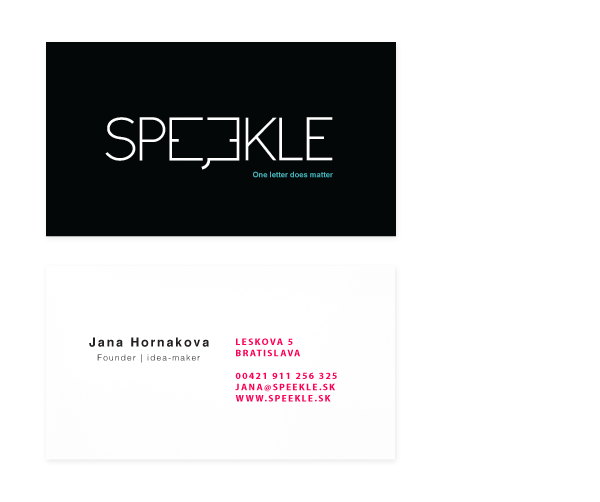 Logo Design brand book logo speekle Branding served Sanjchek letterhead Business Cards
