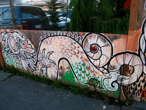dragon georgetown Georgetown seattle Seattle artist seattle muralist onesevennine hangar cafe