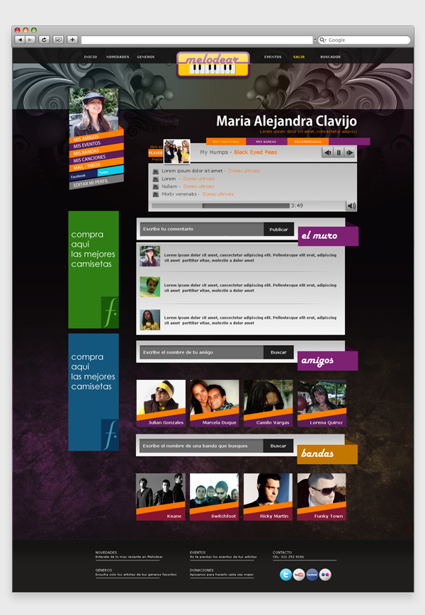 Email newsletter web site colombia