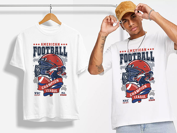 American Football T-shirt Design | Rugby T-shirt