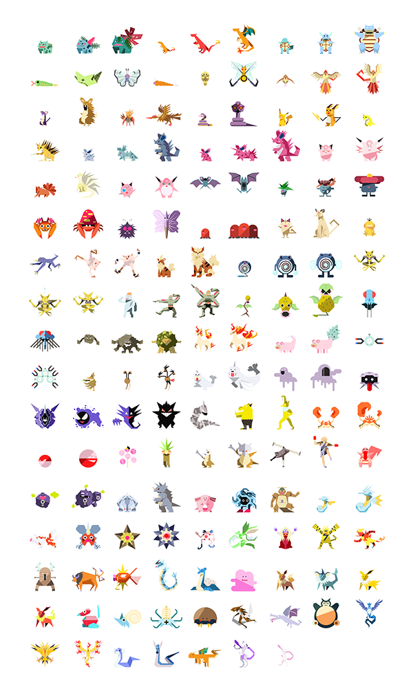 Pokedex Iconography: Kanto :: Behance