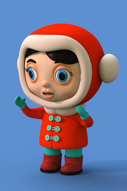 3D cartoon Christmas theodoru