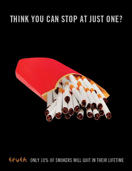 poster smoking french fries cupcake lollypop Anti-smoking