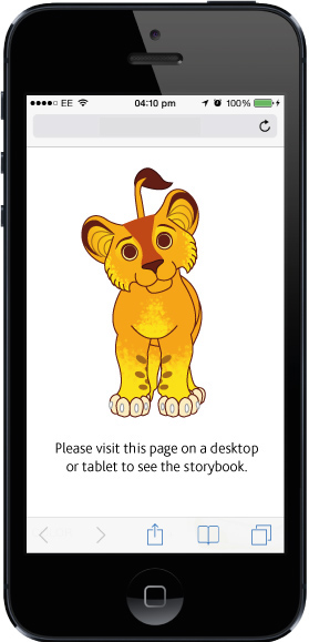 Fenistil storybook interactive mobile tablet device Web Lions